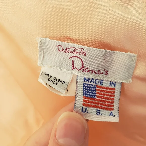 Vintage 80s Pink Pleated Ruched Formal High Low Midi Dress with Rose Detail - Picture 8 of 16